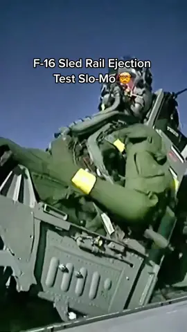 Historic testing of the F-16 ejection seat system! #f16 #ejection #eject #ejected #sled #rail #pilotejected #pilot #testing #fyp #xyzbca #testpilot #fire 