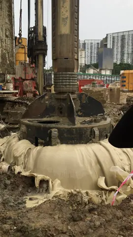 Satisfying video😍 #borepileconstruction #boringmachine #geotechnical
