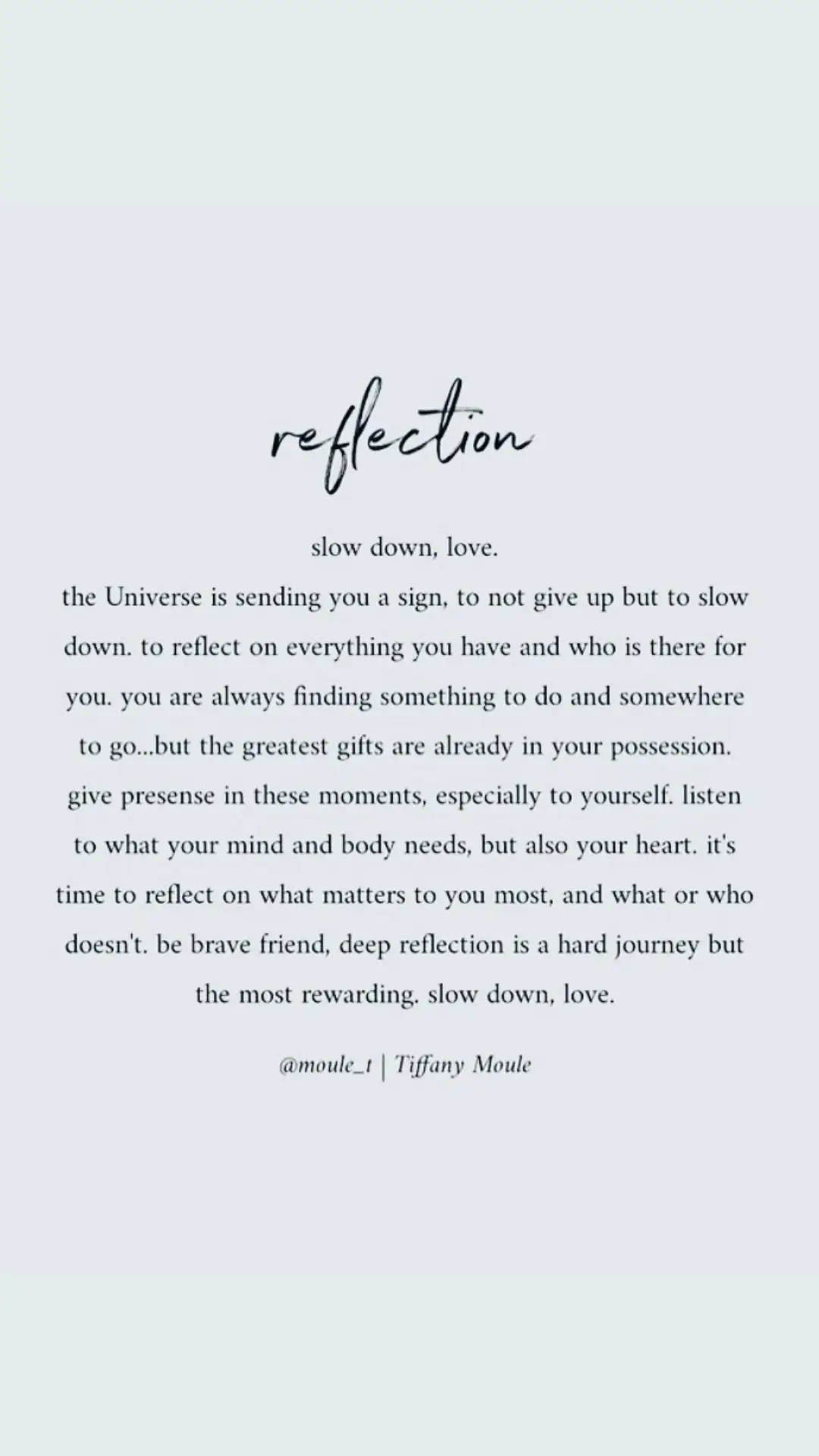 This week is truly dedicated to reflection. Taking the time to remember who I am, and who I wish to become. Sometimes I find myself getting caught up in old patterns and old habits that no longer serve me. It’s taken me a long time and a lot of work to grow to love the woman I see looking back at me in my own reflection. I didn’t come this far to only come this far. There’s still work to be done. It’s time to rest now, reflect and reset. 💕. #becomingmore #bigdreams #smallsteps  #sometimeswefalldown #thenweriseagain #mindovermatter
