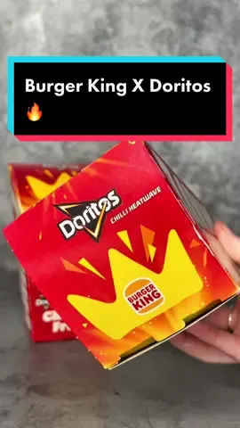 NEW BURGER KING X DORITOS CHICKEN FRIES! 🔥 #tastetest #fyp #uk #ukfoodie #burgerking #uksnacks #chicken #viral #doritos #Foodie 