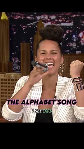 Alicia Keys sings The Alphabet Song #aliciakeys #jimmyfallon