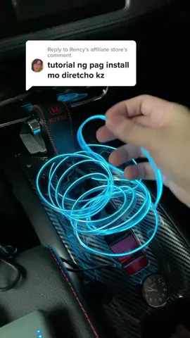 Car Door Strip Led Atmosphere Car Line Lamp Interior Decorative Light Ambient Dashboard Reading Rope Line Flexible Lamp 12V Blue