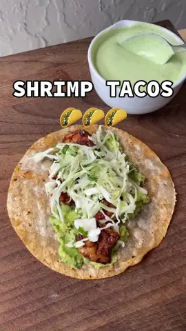 Paleo Shrimp Tacos with Chile Lime Crema… seasoned to perfection and bursting with flavour, these are a seafood lover’s dream. Grain-free tortillas loaded with juicy, wild-caught Gulf shrimp, fresh guac, crunchy slaw and a creamy, spicy and tangy crema. If you didn’t know any better, you'd never guess they’re gluten-free, grain-free and dairy-free! Feel free to substitute your favourite fish or even some boneless, skinless chicken thighs instead of the shrimp. You can even top them up with some of that delicious Mango Salsa I shared the other day! . Find the full, printable recipe on my blog www.cookprimalgourmet.com/paleo-shrimp-tacos . Some notes: 1. Everything in the recipe is paleo-friendly except the Kite Hill sour cream, which has a small amount of rice flour, maltodextrin and chickpea flour. You can omit it and just double up the avocado oil mayonnaise instead. 2. To make this Whole30, omit the tortillas and sour cream and serve the tacos as lettuce wraps or with a side of fried plantains. 3. If you’re crema is too runny, try adding ½ an avocado to the blender. If it’s too thin, loosen it with a splash of cold water. 4. You can eat these any day of the week, not just #tacotuesday #recipes #FoodTok #cooking #asmr #fypシ #tacos #seafood #primalgourmet 