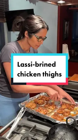 Full lassi-brined chicken tikka masala recipe is up on my page! The lassi tenderizes the chicken but also gives it a beautiful char ✨  #Recipe #FoodTok #desifood #tikka 