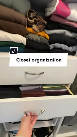 Helped my sister organize her closet this weekend and it was SO SATISFYING #springcleaning #organization #closetorganization 