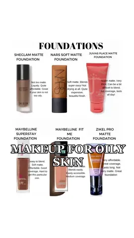 Replying to @ItsOchuwa makeup products for oily skin.  #beginnermakeup #MakeupRoutine #makeupforbeginners #fypmakeupfinds 