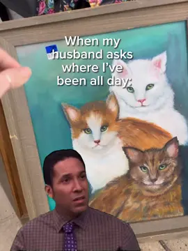 Did i make a massive mistake leaving those cat oil pantings?? #thrift #thrifttok #vintage #Home #homedecor  #CapCut 