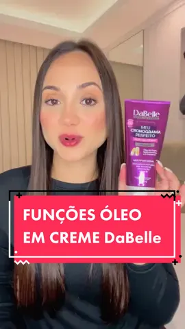 Resenha completa do Óleo em Creme @DaBelle Hair 💜 #crememultifuncional #oleoemcremedabelle #meucronogramaperfeito #prepoo #cabelos 