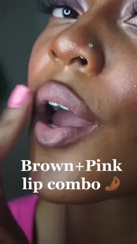 The brown+pink lip combo is literally make for us😭😭 im using my subtl stack for Subtl Beauty!!  #beautyhacks #beautytips #lipcombo #lipcombotutorial #blackgirlmakeup #browngirlmakeup #BeautyTok #makeupforbeginners 