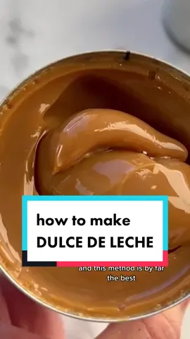 Homemade dulce de leche is such a satisfying and easy treat to make at home! 2 most important tips: 1️⃣ Be sure water level never goes down to expose the cans. 2️⃣ Let the cans cool completely before opening it. I usually cool them overnight. What’s your favorite way to eat dulce de leche? I like to fill 2 ritz crackers with for a quick dessert. 😜 #homemadedulcedeleche #dulcedeleche #howtomakedulcedeleche 
