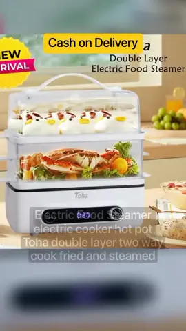 Electric Food Steamer electric cooker hot pot Toha double layer two way cook fried and steamed #fypシ #foryoupage #fyp #electricfoodsteamer #doublelayersteamer #toha #homeappliances #kitchenappliances #householdappliances #viraltiktok #viralproducts #tiktokfinds❤️❤️❤ #fyppppppppppppppppppppppp 