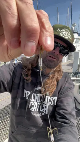 How to tie The “No Knot” Halibut Rig with 40 lb fluorocarbon leader.  #fishtok #fishing #friendliestcatch #natgeo #fishingtiktoks #fisherman 