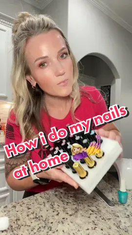 Nails at home!! #nailsathome #gelnailsathome #diynails #fyp #momonabudget #nailtutorial 