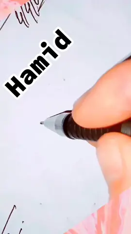 Hamid name amazing signature #signatureking #signaturemaster #handwritingchallenge #handwriting 