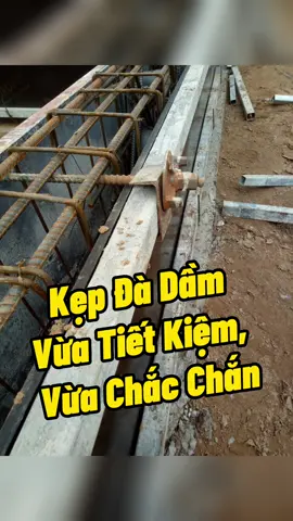 Anh chị nào kẹp đà dầm kiểu này chưa ạ #copphaviet #xaydung 