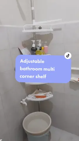 ADJUSTABLE BATHROOM MULTI CORNER SHELF #fyp #fypplsssssssssssssss #tiktokmademebuythis #fyppls #viral #multicornershelf 