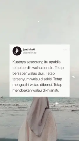 Jangan rasa lemah dan putus asa dengan ujian, ada orang lebih berat diuji, malah bertubi-tubi ujian yang datang padanya, tapi dia masih kuat dan sabar meneruskan hidup. #jentikhati #dakwah #Ramadan #fyp 