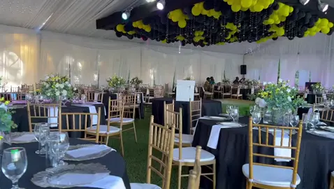A simple dinner set up for DHL staff outing Decoration by javishdecorug  #javishdecorug 