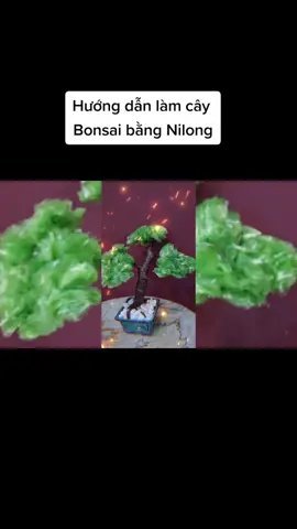 Hướng dẫn làm cây Bonsai bằng túi Nilong đơn giản #Bonsai #Nilong #Handmade@TIEU LINH NU 