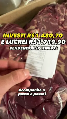O passo a passo para lucrar R$1.719,90 vendendo espetinhos! #espetinhos #lucro #vendas #negocios #dicas #empreendedorismo 