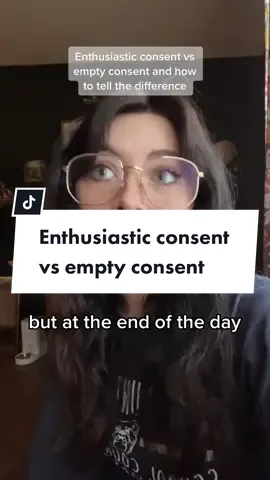 What is the difference between enthusiastic and empty consent? #consent #enthusiasticconsent #emptyconsent #relationshiptherapist #healthyrelationships #communicationskills #communicatingconsent 