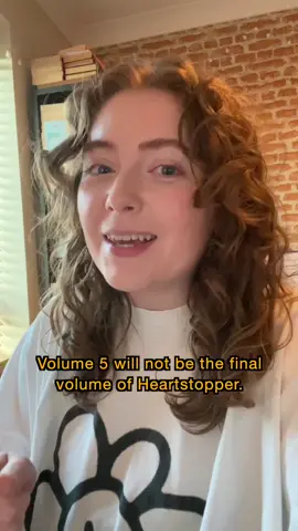SOME NEWS! Volume 5 will be released on November 9th 2023… and there will be a Vol 6, the final volume of Heartstopper! #heartstopper 