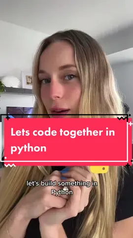 Lets code together in python. This is super simple to do and a great way to start getting familiar with python and build something that you can actually use! What should we build next? I need more creative bigger ideas! #python #pythonprogramming #LearnOnTikTok #stem 