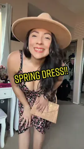 Get dressed with!! Styling my spring dress!! I love spring! What are your favorite spring looks? #getdressedwithme #springdress #springlooks #ilovespring #microinfluencer #nanoinfluencer #contentcreator 