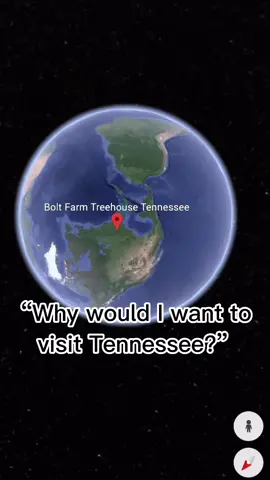 Luxury mountaintop glamping in Tennessee? We have that. ⛰ #tennessee #honeymoon #boltfarmtreehouse #nature #WhatToDoInTN #enviornment #world #googleearth 