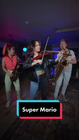 Super Mario theme with @weare2saxy in honor of the new movie! #saxophone #mario #music #violin #supermario #nintendo