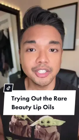 Trying out the Rare Beauty Lip Oils  #rarebeautylipoil #yourlipsbutbetter #naturallook  