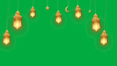 رمضان كريم| كروما فوانيس رمضان شاشة خضراء 2023 Ramadan light frame chroma key green screen 2023