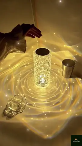 Rose diamond table lamp✨ , Order directly from our website or Dm us in instagram link in bio 🙂.                                                              #ledlights #roomlight #roselamp 