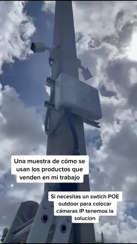 Es posible colocar camaras IP en luagres al exterior , tenemos la solucion #poe #swithpoe #ipcamera #miamisecuritycameras 