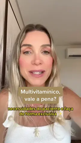 Essa também é uma das perguntas que sempre recebo, aliás, multivitamínico vale a pena? Na minha opinião, NÃO! Já que um multivitamínico pode não ter a quantidade suficiente de vitamina ou mineral para corrigir a deficiência nutricional de uma pessoa. Portanto, é importante sempre consultar um profissional de saúde antes de tomar qualquer suplementação, pois, só um profissional pode avaliar as necessidades nutricionais individuais e recomendar o suplemento mais adequado para cada caso. Combinado? Deixe suas dúvidas abaixo 😊 #suplementos #multivitaminico #multivitamin #suplementacao 