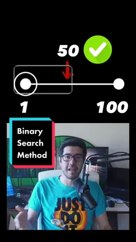 #stitch with @evan.eac1 binary search method. Fastest way of finding a number. #Science #EduTok #math #maths #learnwithme #binarysearch I over explained this, but alas. Watch the original vid, it's hilarious.