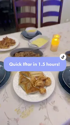 I only had 1.5 hours to prepare Iftar! #Ramadan2023 #tiktokcookbook #RamadanCookingRecipes #RamadanCookingRecipes #couplestiktok 