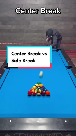 Center break 🆚 side break #8ball #8ballpool #billiards #apapool #apapoolleague #poollesson #fyp #foryou 