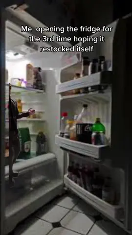 Maybe if i check it again….🤨. #CapCut #bigenergy #adulting #fridge #night #snack #latto #adult #edit #food #truestory #habit 