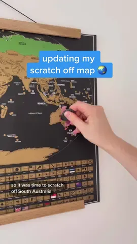 WHERE SHOULD I GO NEXT? 🌏 Updating my Scratch Off Map 🗺 This is such a fun way to keep track of your travels and inspire you to explore more of the world ✈️ #scratchoffmap #map #travel #homewares #homedecor #australia #art #traveltok #travelbucketlist 