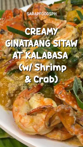 CREAMY GINATAANG SITAW AT KALABASA (w/ SHRIMP & CRAB) #holyweek2023 #vegetables #sitaw #kalabasa #shrimp #crab #foodstagram #igfoodie #eeeeeats 