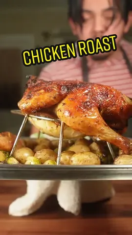 Chicken Roast! Super easy and you can make it in a single tray #chicken #roastchicken #vegetable #potatoes 