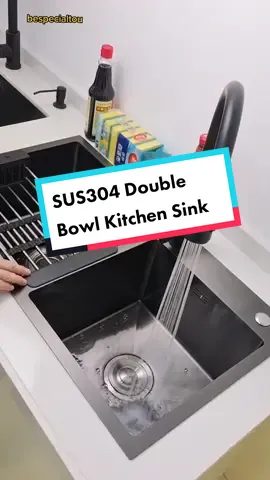 Stainless steel Nano Sink Double Bowl #doublesink #doublebowl #nanomaterial #nanosink #singki #singkidapur #sus304 #stainlesssteel 