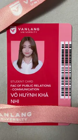 thẻ sinh dziên màu hồng mới chịu nharr 😚💖 #vlu #vanlanguniversity#vaapCut #fypシ #xh 