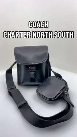 Coach Charter North South Bag ✨ Follow our Instagram for more info & to purchase 📱 #coach #coachbag #mensfashion #luxurylife #luxurylifestyle #menswear #menstyle #bag #crossbodybag #blackbag #calfskin #1941 