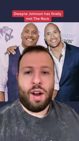 Im so happy for these guys! Dwayne Johnson has finally met The Rock in person! They are practically brothers! #WWE #therock #dwaynejohnson   #greenscreen 