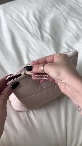 Whats in my makeup bag 😍 (( not including brushes )) -  details: Morphe setting spray, Tatcha sunscreen, Rare beauty highlighter in EXHILARATE, huda beauty setting powder in banana bread, Nars bronzer in Laguna, elf brow lift, rate beauty lip oil in hope, rare beauty lip oil in happy, Anastasia foundation in 210N, tarte juicy lip in raspberry, Mac lip liner in Whirl, anastasia brow wiz in dark brown, Too Faved blush in Head in the clouds, Tachta silk canvas primer. #makeup #makeupbag #whatsinmybag #asmr #satisfying #foryou #fyp #organize #grwmroutine #everydaymakeup 