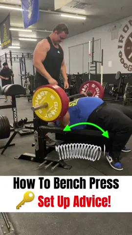 How to bench press! A key tip for proper set up! #bench #benchpress #powerlifting #gym #Fitness #bodybuilding #workout #exercise 
