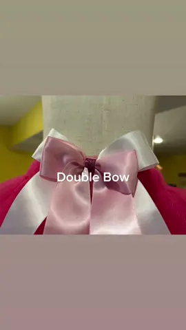 Finished product! The double bow on the double ribbon trimmed tutu. #Tutu #ribbontrimmedtutu 