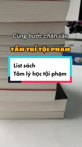 Cùng bước vào tâm trí tội phạm qua những trang sách…#BookTok #1980books #booktokvietnam #bookish #tiktokmentor #tamlyhoctoipham 